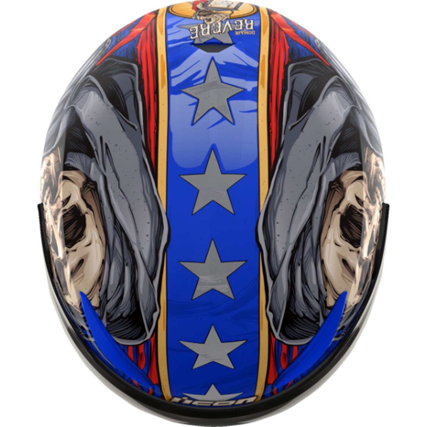 ICON Domain Revere Helmet Glory - Top Down View