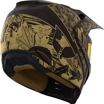 ICON Elsinore Kaonohi Helmet Black - Rear Right Side View