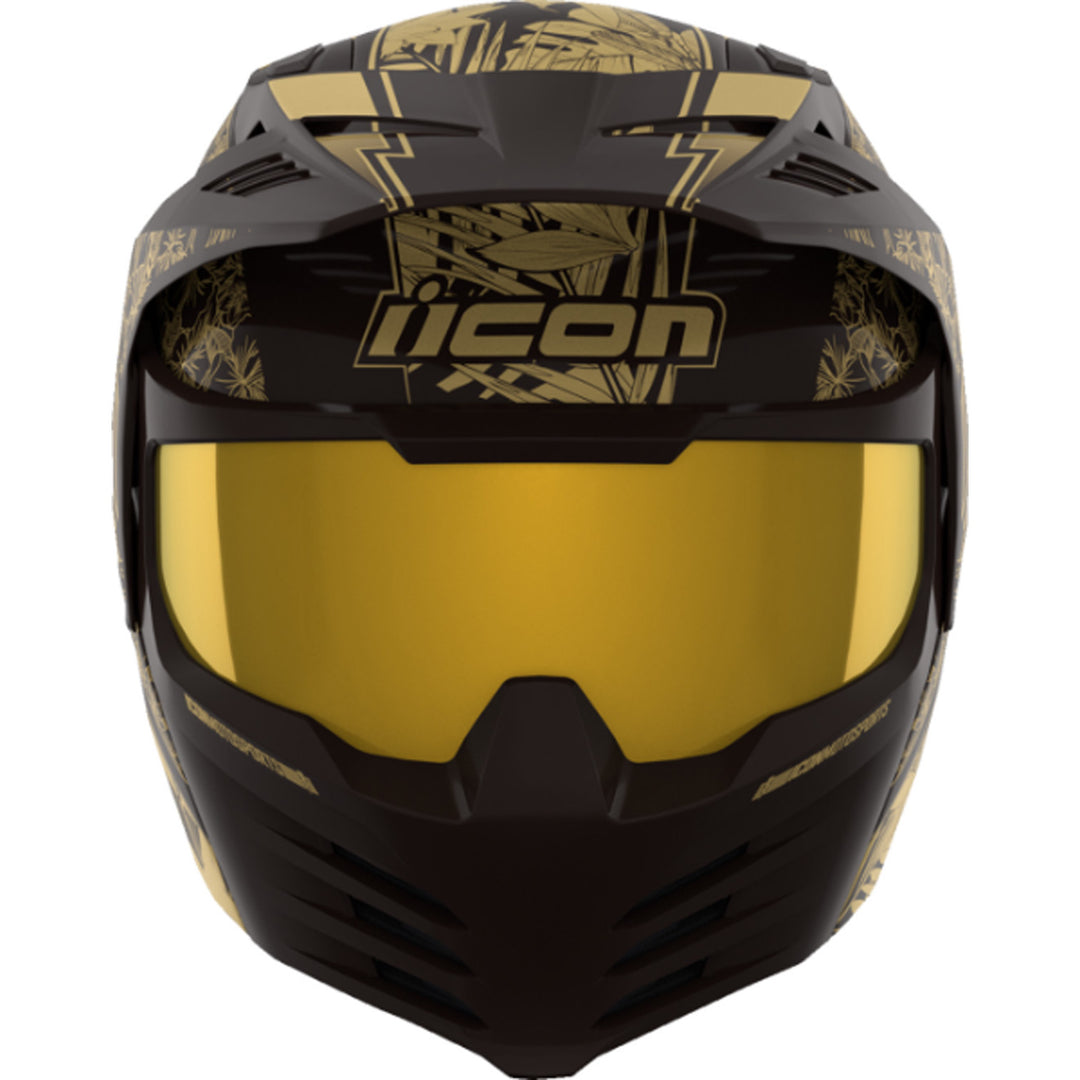 ICON Elsinore Kaonohi Helmet Black - Front View