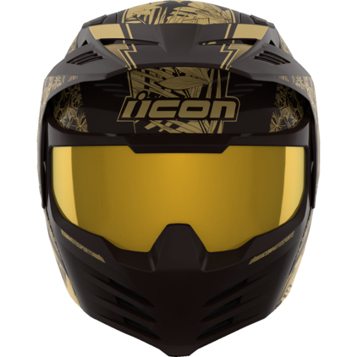 ICON Elsinore Kaonohi Helmet Black - Front View