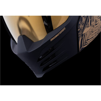 ICON Elsinore Kaonohi Helmet Black - Close-Up of Mouth Vents