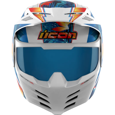 ICON Elsinore Kaonohi Helmet Blue - Front View