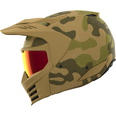 ICON Elsinore Magnacross Helmet Tan - Left Side View