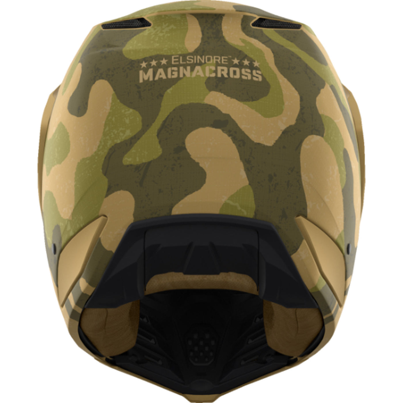 ICON Elsinore Magnacross Helmet Tan - Rear View