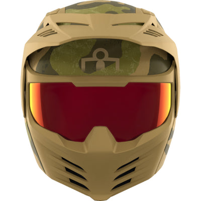 ICON Elsinore Magnacross Helmet Tan - Front View