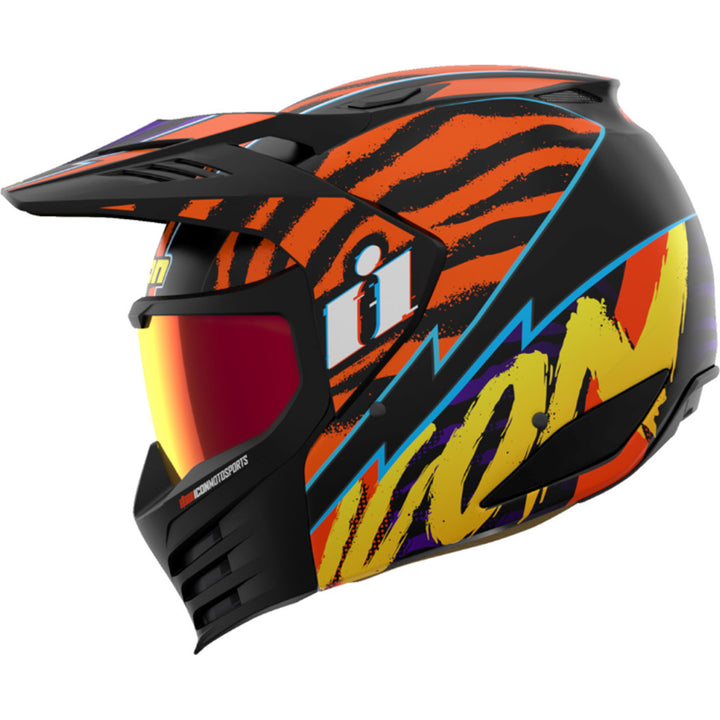 ICON Elsinore Rad Dawn Helmet Orange - Left Side View
