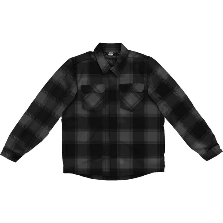ICON Fallblock CX Flannel Jacket Black - Front View