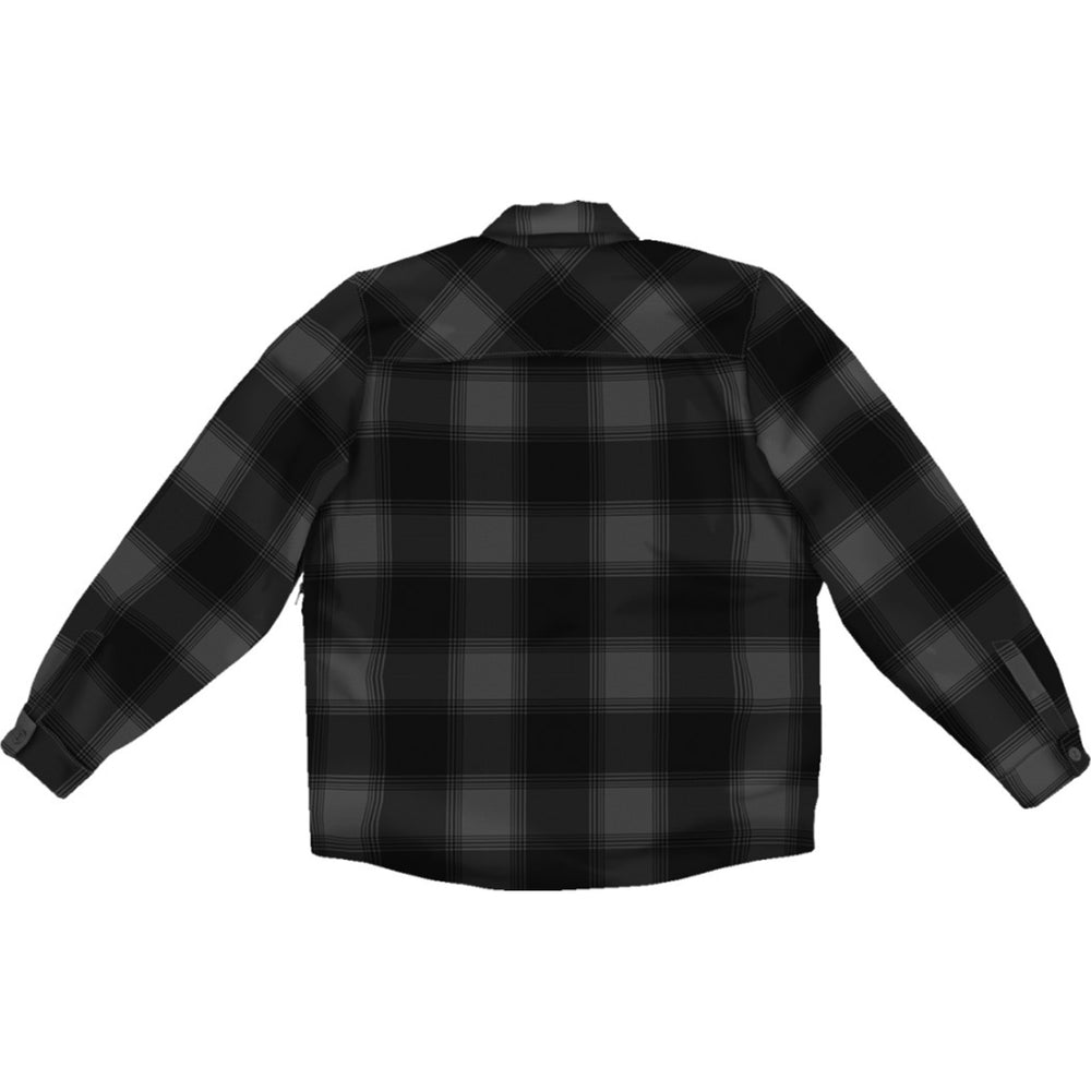 ICON Fallblock CX Flannel Jacket Black - Rear View