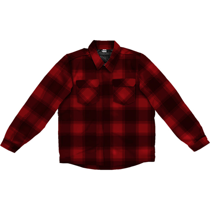 ICON Fallblock CX Flannel Jacket Red - Front View