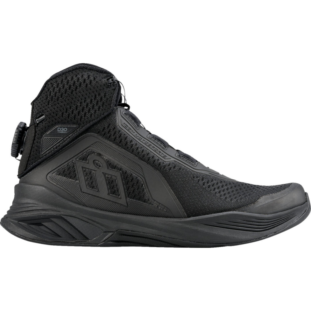 ICON Hooligan AF Boots Black - Outer Side View