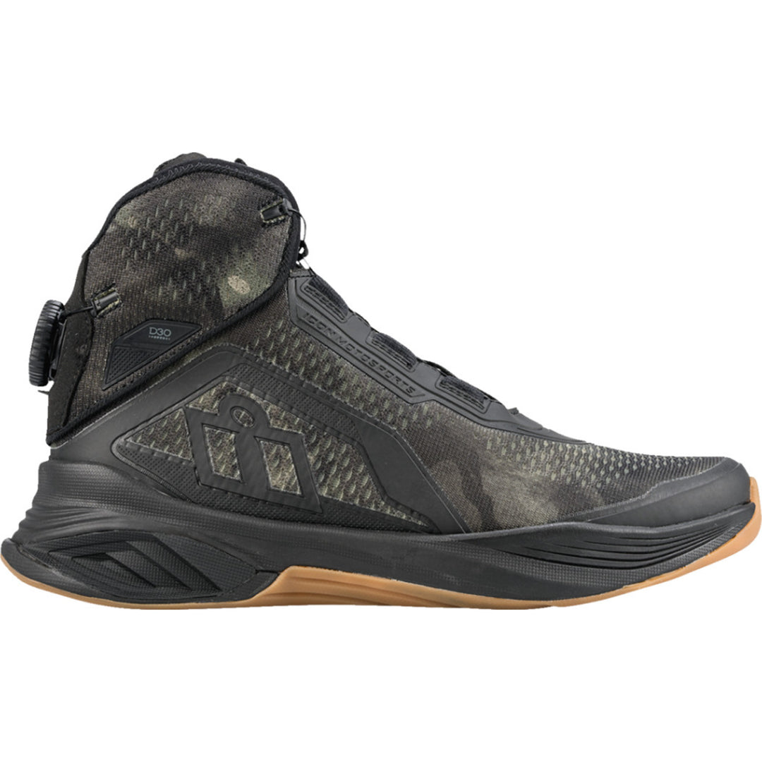 ICON Hooligan AF Boots Gray Camo - Outer Side View