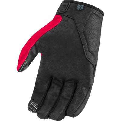 ICON Hooligan CE Tejas Libre Gloves Blue - Palm View