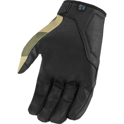 ICON Hooligan Magnacross Gloves Camo Tan - Palm View