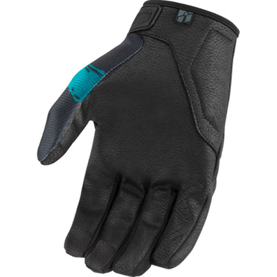 ICON Hooligan Munchies Gloves Teal - Palm View