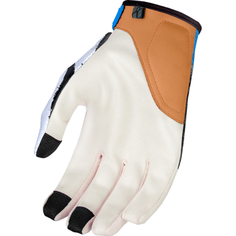 ICON Hooligan Rad Dawn Gloves White - Palm View
