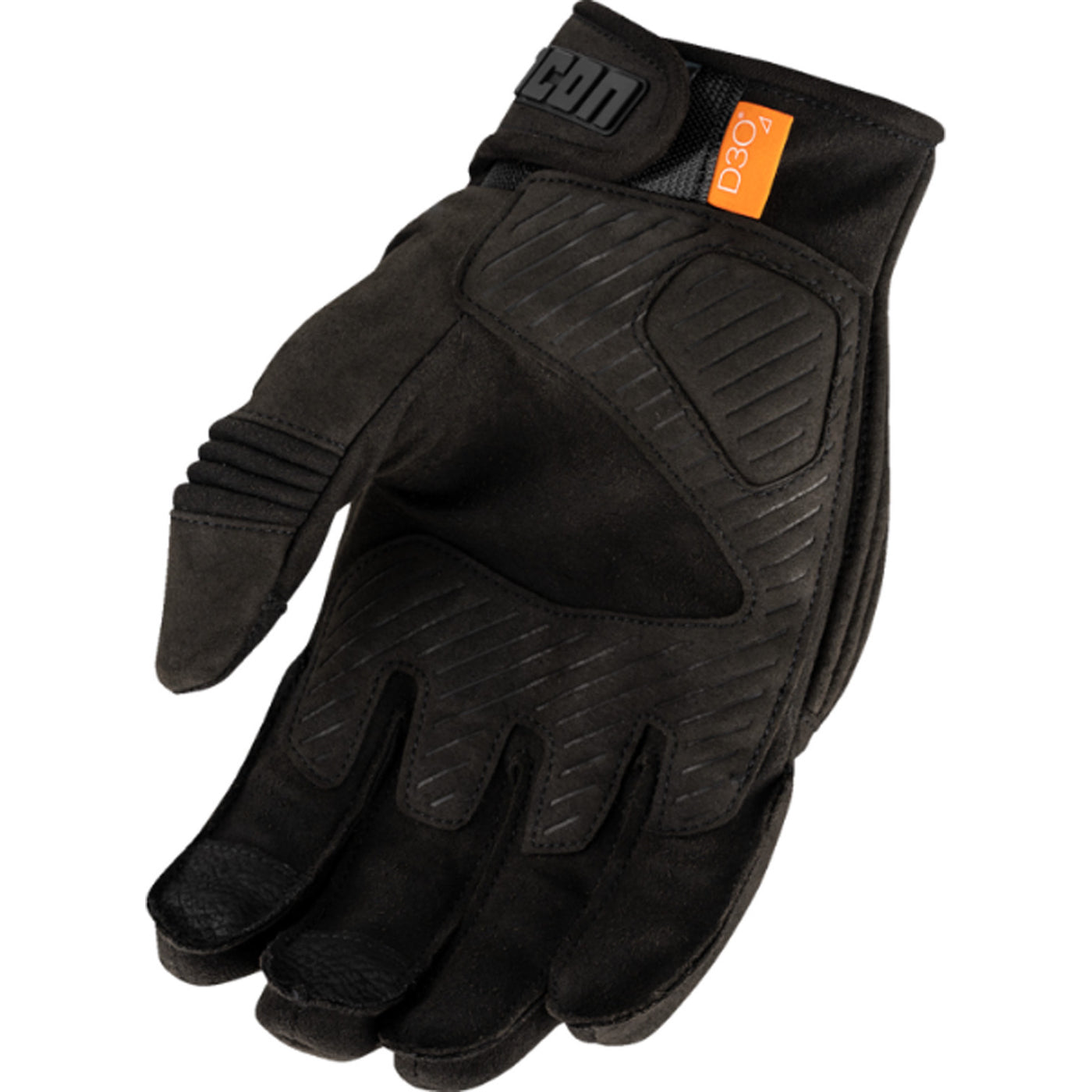 ICON Long Track CX Gloves Black - Palm View