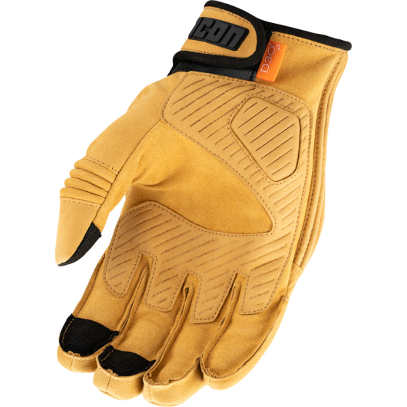 ICON Long Track CX Gloves Tan - Palm View