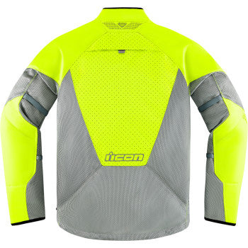 ICON Mesh AF Jacket Gray/Hi-Vis - Rear View