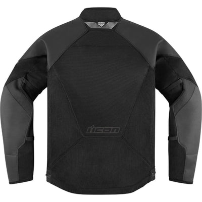 ICON Mesh AF Leather Jacket Black - Rear View