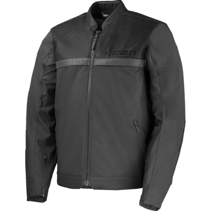 ICON Midhawk Jacket Black - Front View