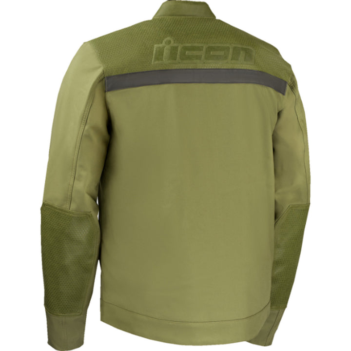 ICON Midhawk Jacket Green - Rear View