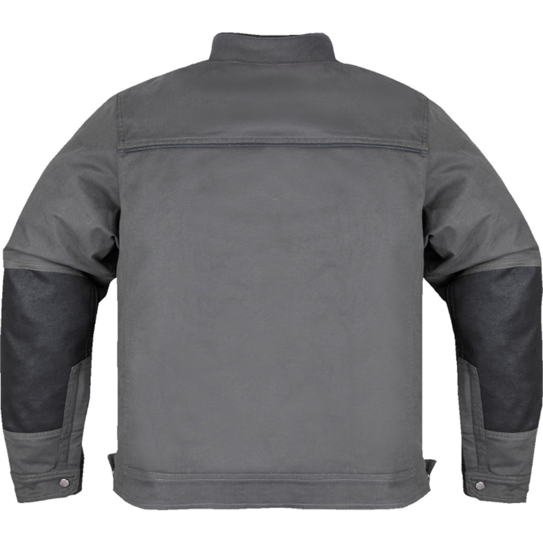 ICON Mototanker Jacket Gray - Rear View