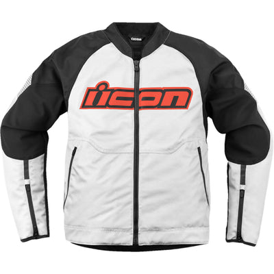 ICON Overlord3 Jacket White - Front View