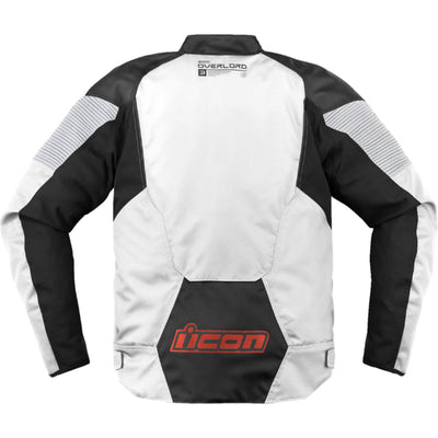 ICON Overlord3 Jacket White - Rear View