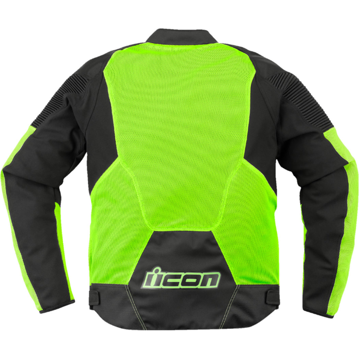 ICON Overlord3 Mesh Jacket Hi-Viz Yellow - Rear View