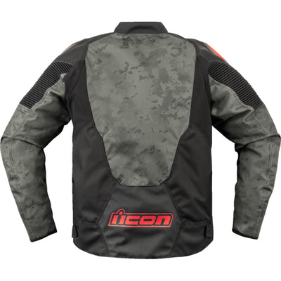 ICON Overlord3 Magnacross Jacket Gray - Rear View