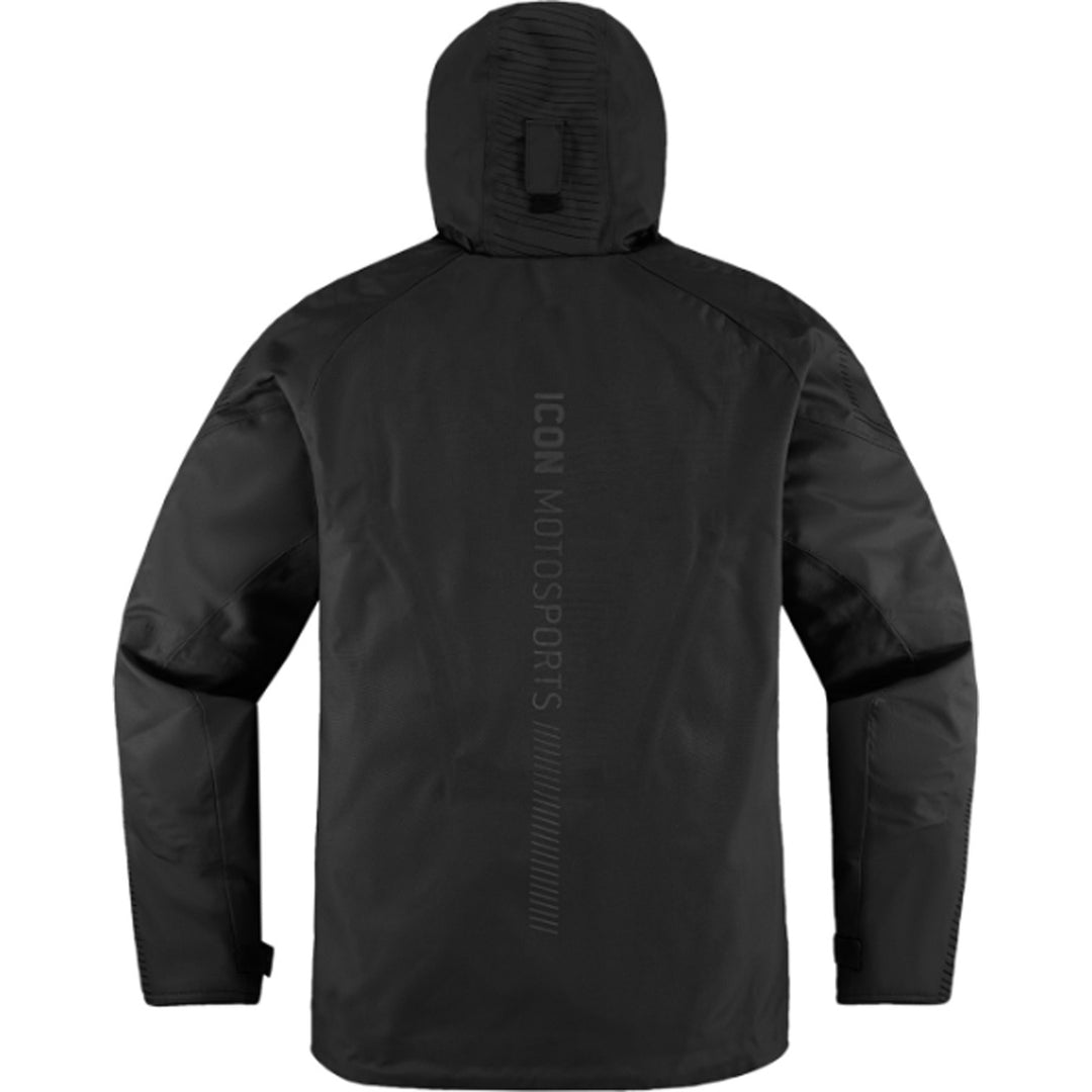 ICON PDX3 Jacket Black - Rear View