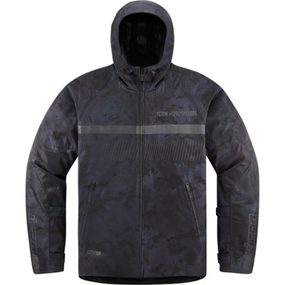 ICON PDX3 Jacket Dark Camo - Front View