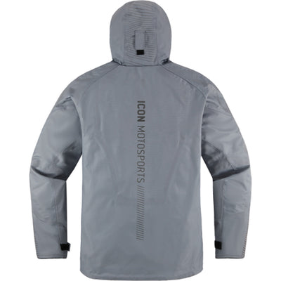 ICON PDX3 Jacket Gray - Rear View