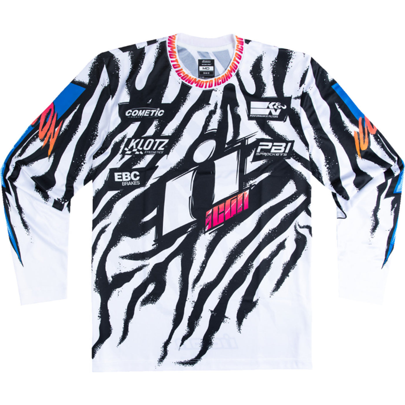 ICON Rad Dawn Jersey White - Front View