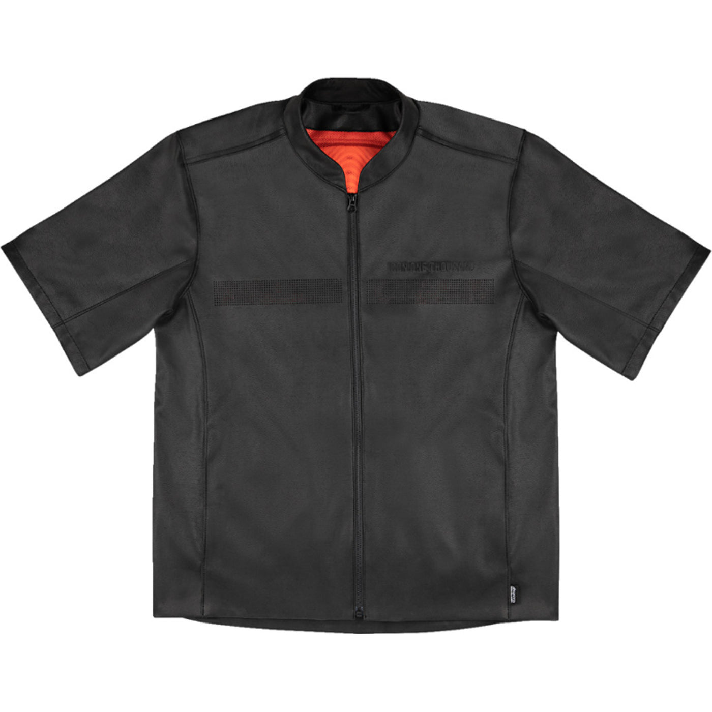 ICON Short Track Short-Sleeve Jacket Black - Front View