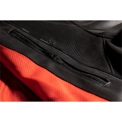 ICON Short Track Short-Sleeve Jacket Black - Close-Up of Interior Pocket