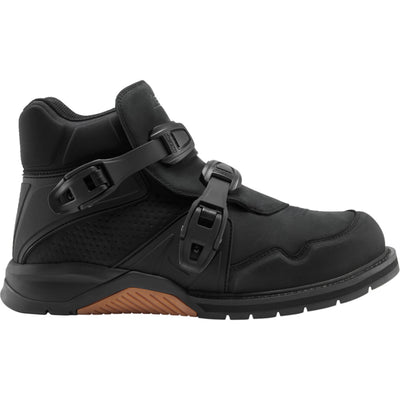 ICON Slabtown Waterproof Boots Black - Outer Side View