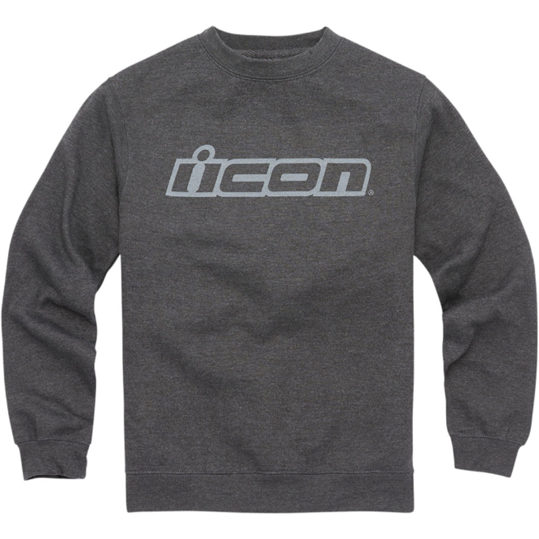 ICON Slant Crewneck Sweatshirt Charcoal - Front View