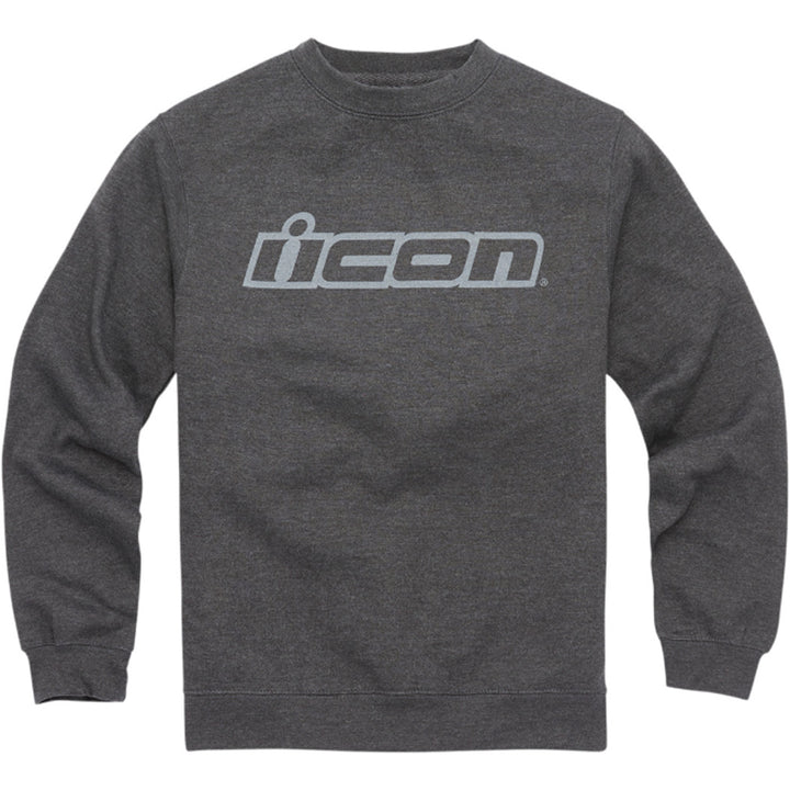 ICON Slant Crewneck Sweatshirt Charcoal - Front View