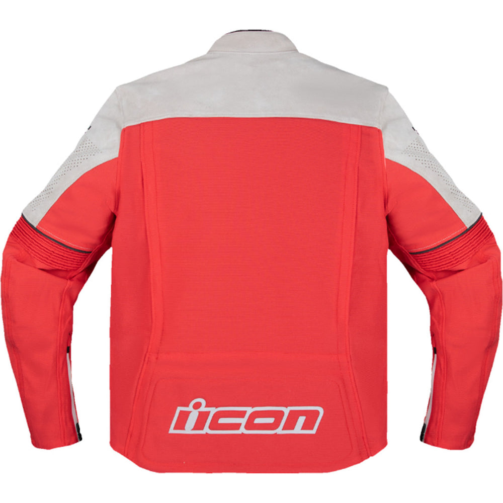 ICON Slabtown Intercept 84 Jacket Red - Rear View