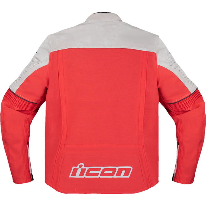 ICON Slabtown Intercept 84 Jacket Red - Rear View