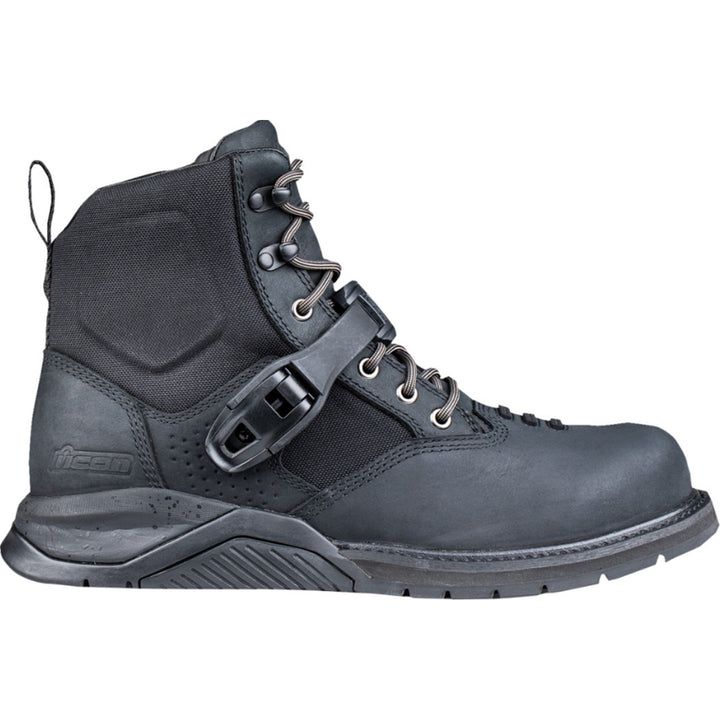 ICON Superduty6 Safety Toe Boots Black - Outer Side View