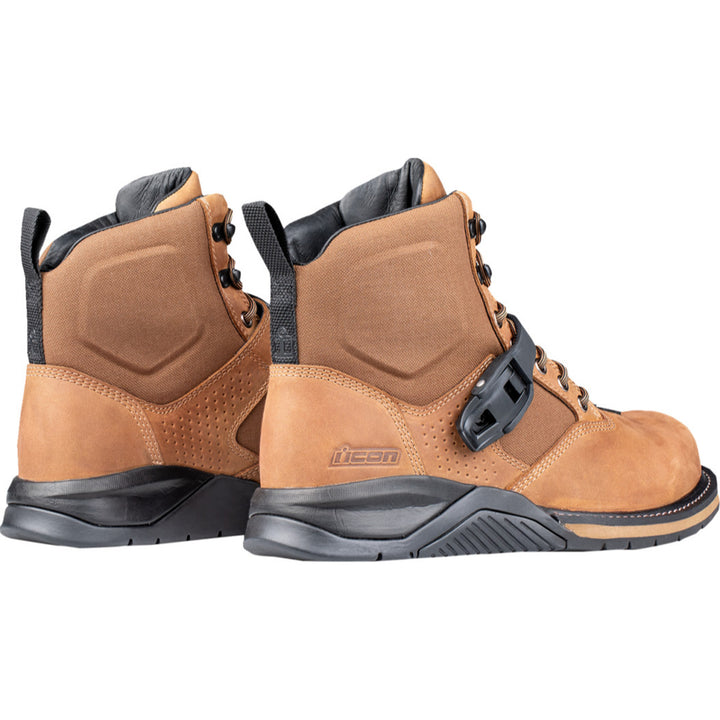 ICON Superduty6 Safety Toe Boots Brown - Rear Side View