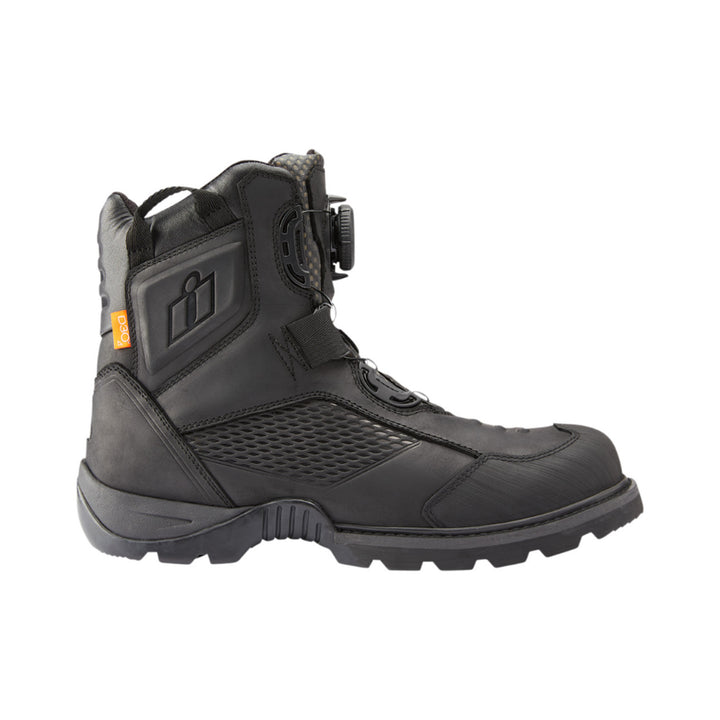 ICON Stormhawk Boots Black - Outer Side View