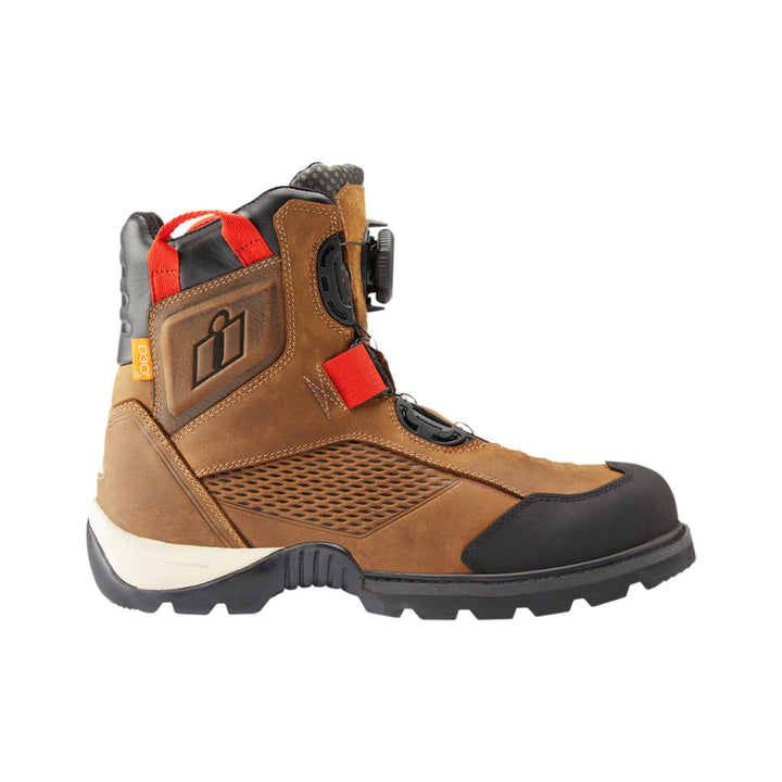 ICON Stormhawk Boots Brown - Outer Side View