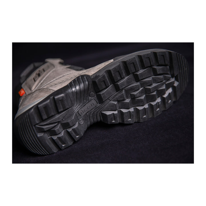 ICON Stormhawk Boots Gray - Close-Up of Sole Details