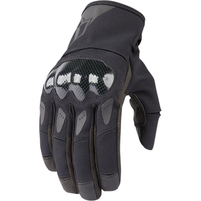 ICON Stormhawk Gloves Black - Back of Hand View