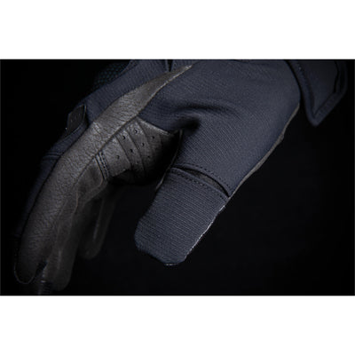 ICON Stormhawk Gloves Black - Close-Up of Thumb