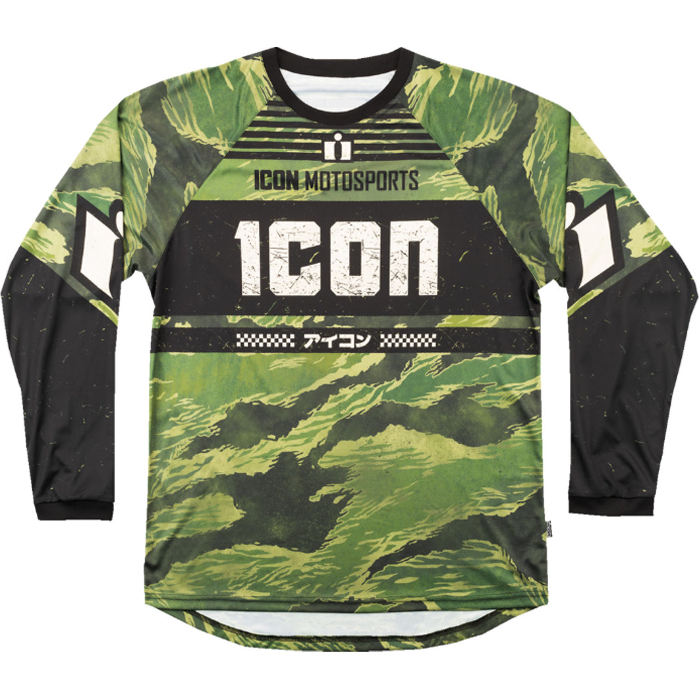 ICON Tiger's Blood Jersey Green Camo - Front View