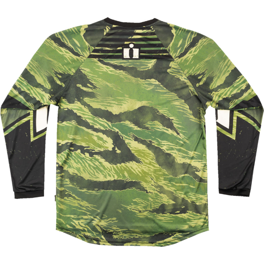 ICON Tiger's Blood Jersey Green Camo - Rear View